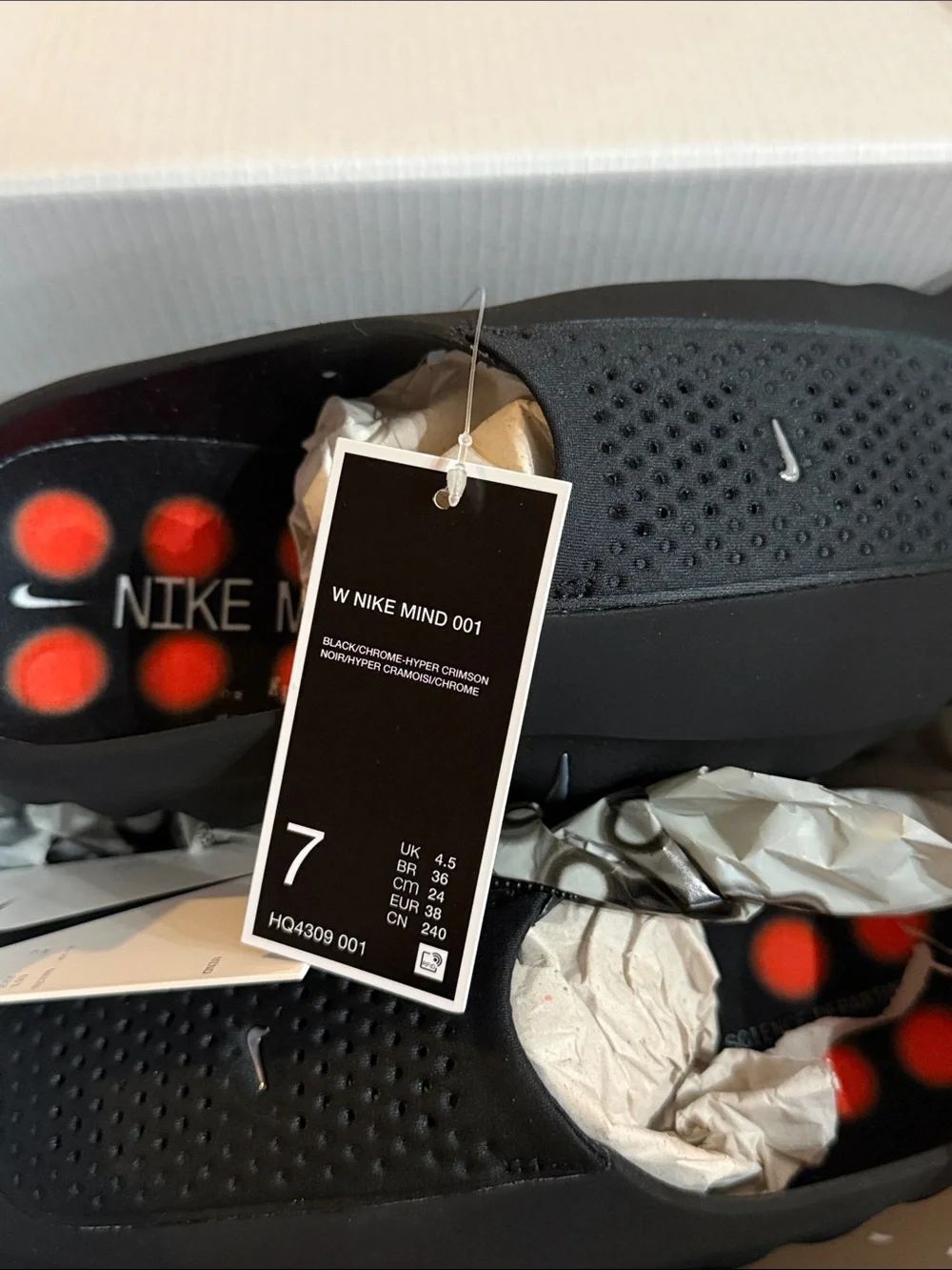 Nike Mind Women’s 001 Slide Black Chrome!